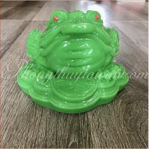 Thiềm Thừ Xanh Ngọc 18cm tặng