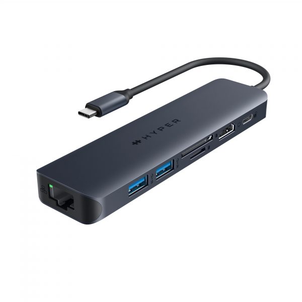 HUB chuyển đổi HyperDrive Next 7 IN 1 Port USB-C Hub - HD4003GL - Hàng Chính Hãng