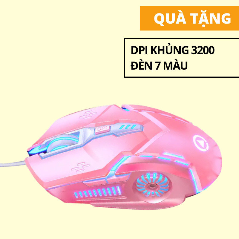 [ DPI Khủng 3200 - 7 Màu Đèn ] - Chuột Máy Tính Game Thủ LED Nhiều Màu THE DEOSD DE07 - Tặng 1 Thẻ Quà Tặng THE DEOSD