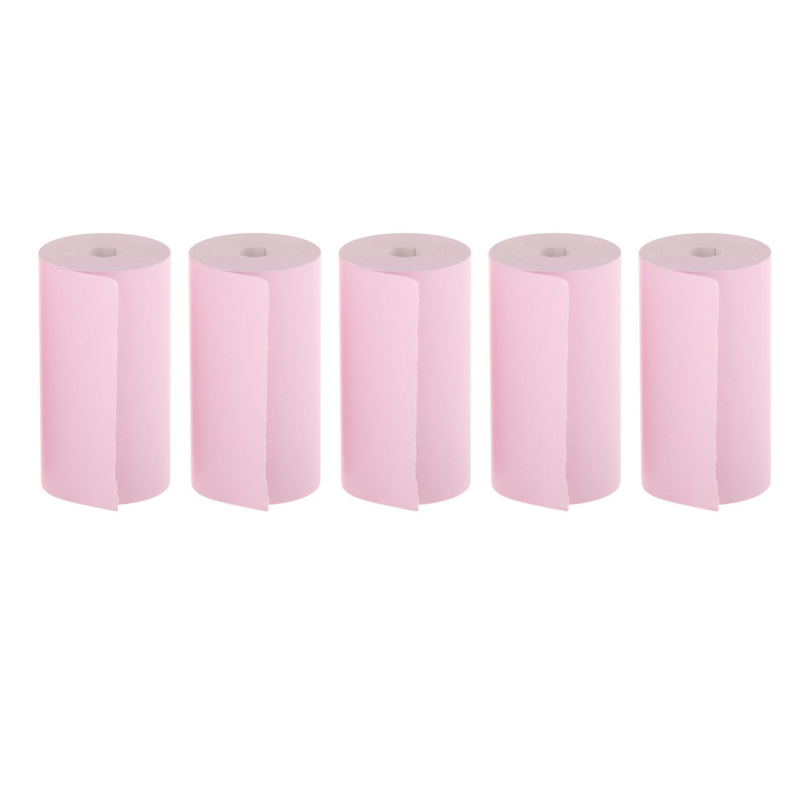 5pcs Colored Printing Paper Roll Thermal  Portable 57x30mm