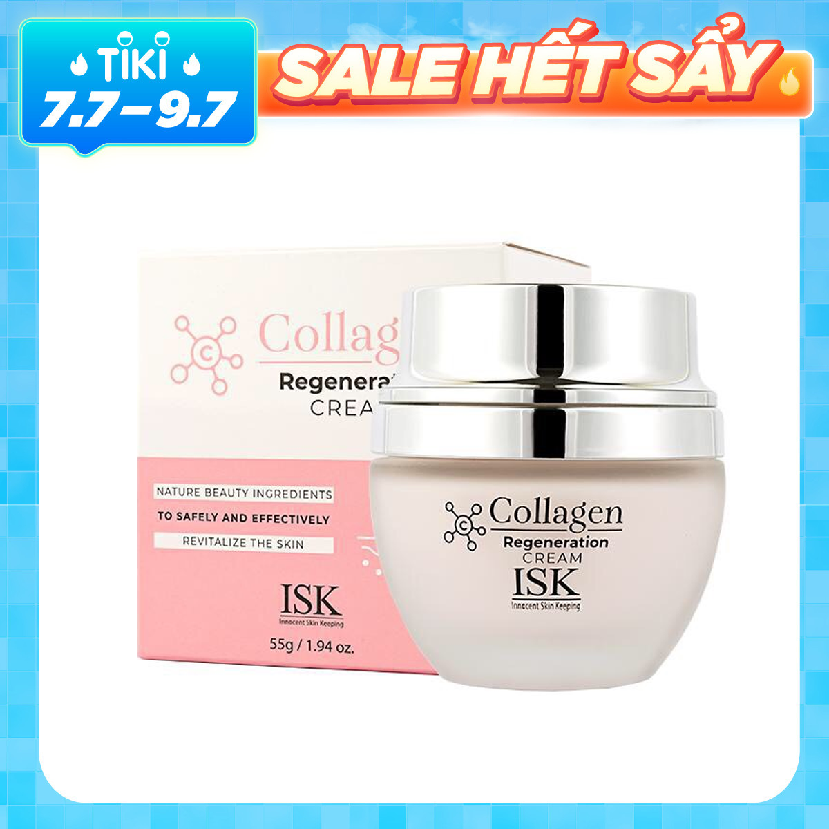 Kem dưỡng da săn chắc và làm trắng da ISK Collagen Regeneration Softner 55g - Hàn Quốc Chính Hãng