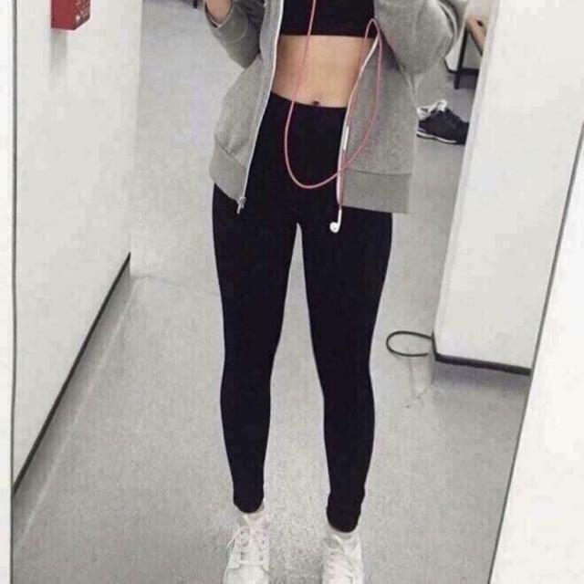 Quần legging gấu siêu co dãn form ôm