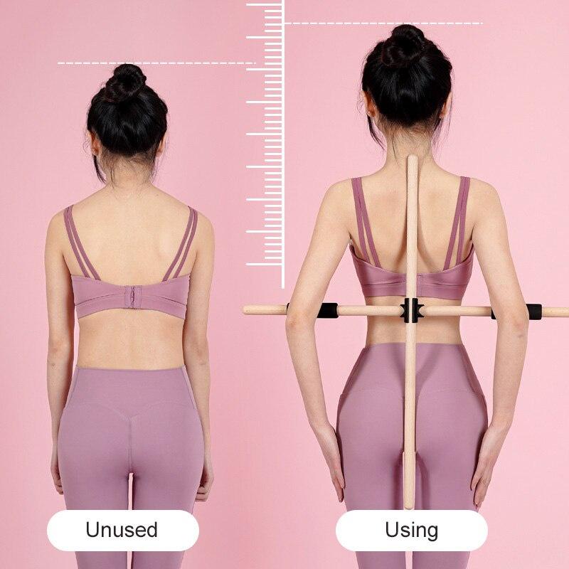 Yoga Pole Open Shoulder Beauty Back Correction Hunchback Artifact Yoga Stick Multifunctional Dance Body Sculpting Home Fitness