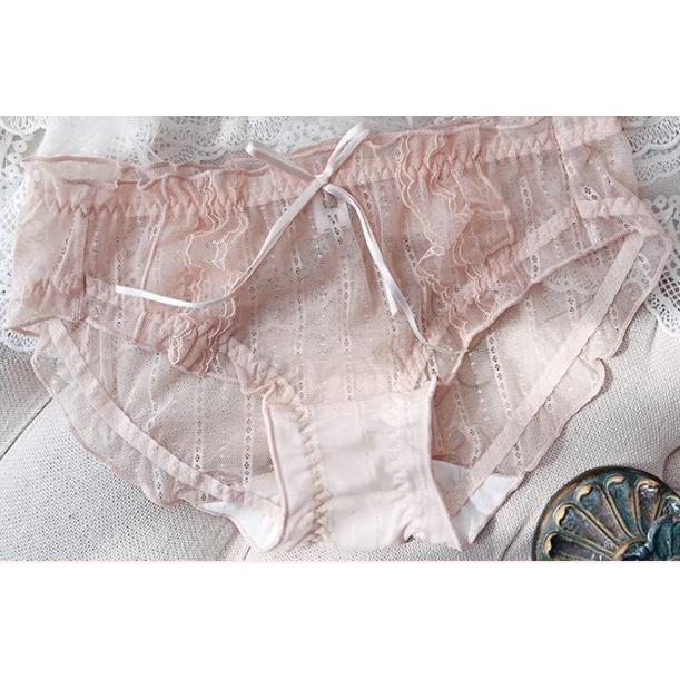 Quần Lót Nữ Ren Nơ Sexy Thời Trang Nhật Ngang Eo . Hàng Loại Đẹp.