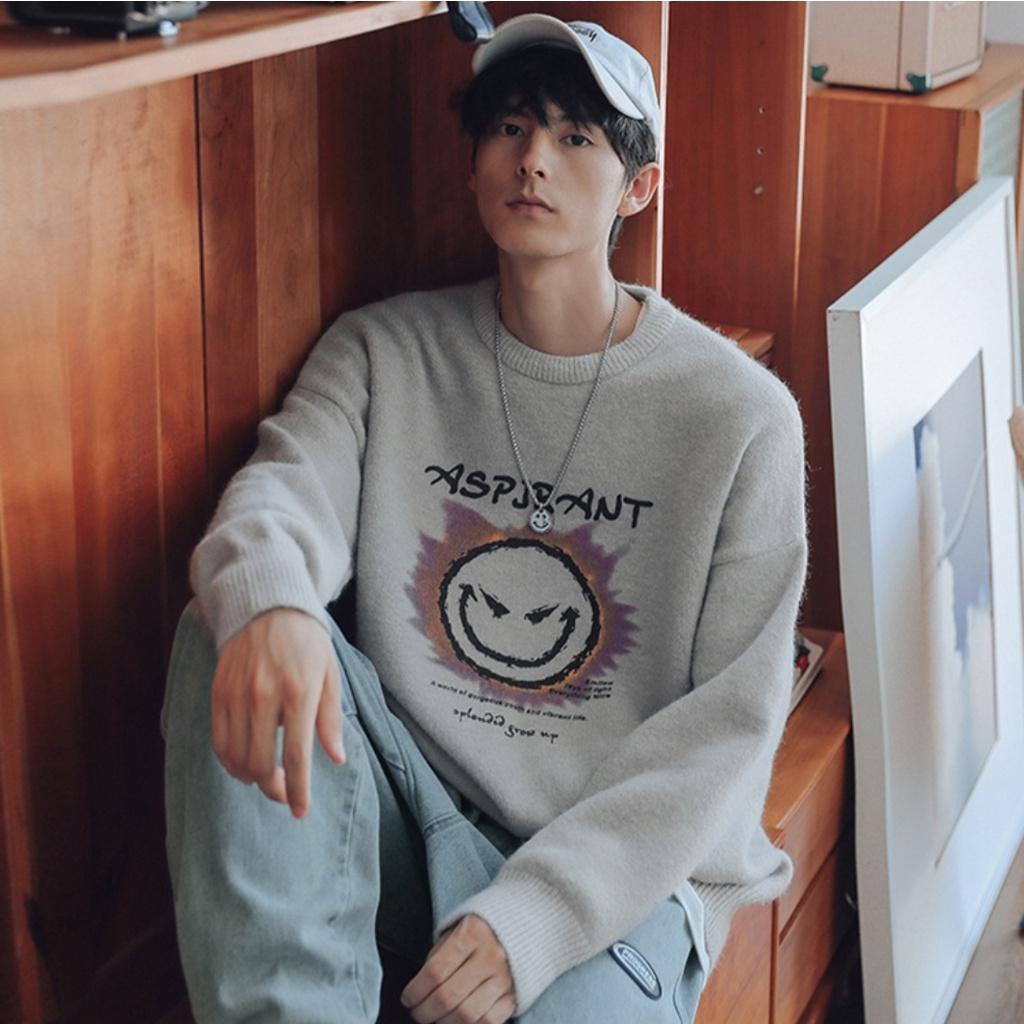 Áo len giữ nhiệt MEANSTORE len mùa đông nam nữ phong cách Hàn Quốc Ulzzang màu xanh, đen. xám
