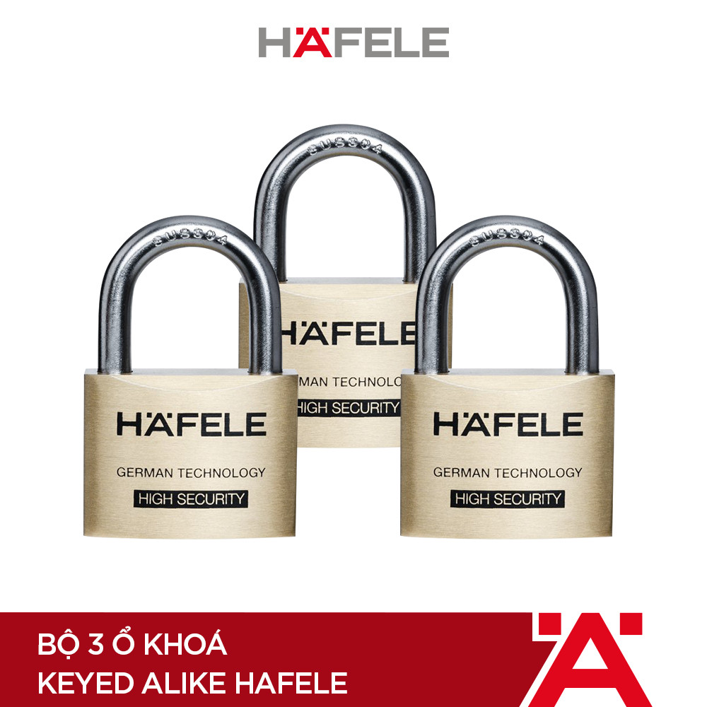 Bộ 3 ổ khoá Keyed Alike Hafele - 482.01.975  (Hàng chính hãng)