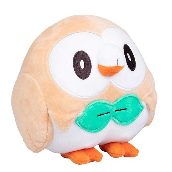 Gấu Bông Pokemon - Cú Mèo Rowlet (25 Cm) Gb130 (Tặng 1 Móc Khóa Dây Da Pu Đính Đá Lấp Lánh Màu Ngẫu Nhiên)