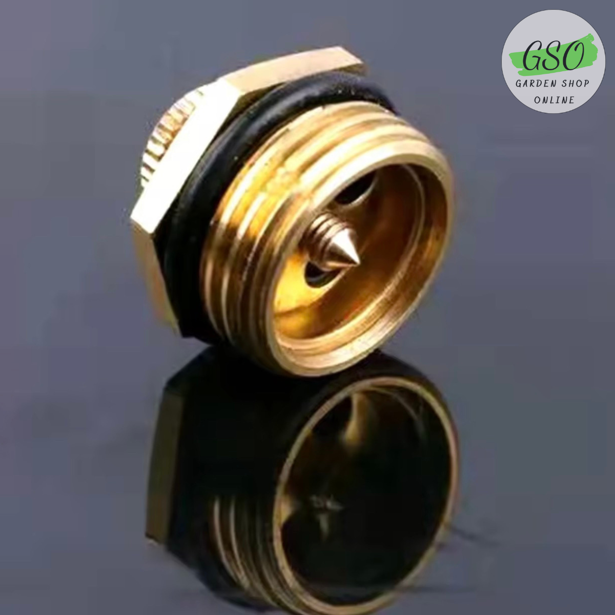 Béc tưới cây bằng đồng nguyên chất hình cánh quạt bán kính lên tới 6-8 mét