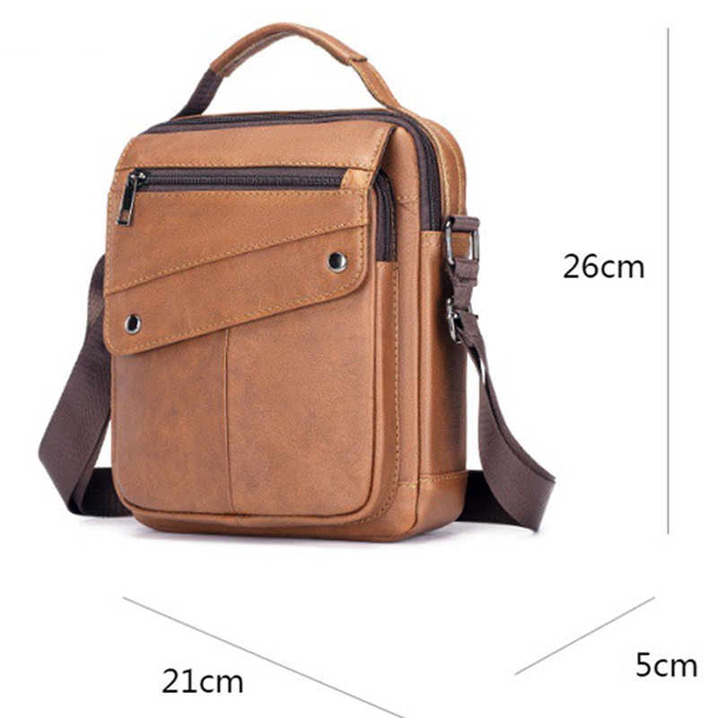 Túi đeo chéo nam DA BÒ THẬT – BEE GEE DCN9385