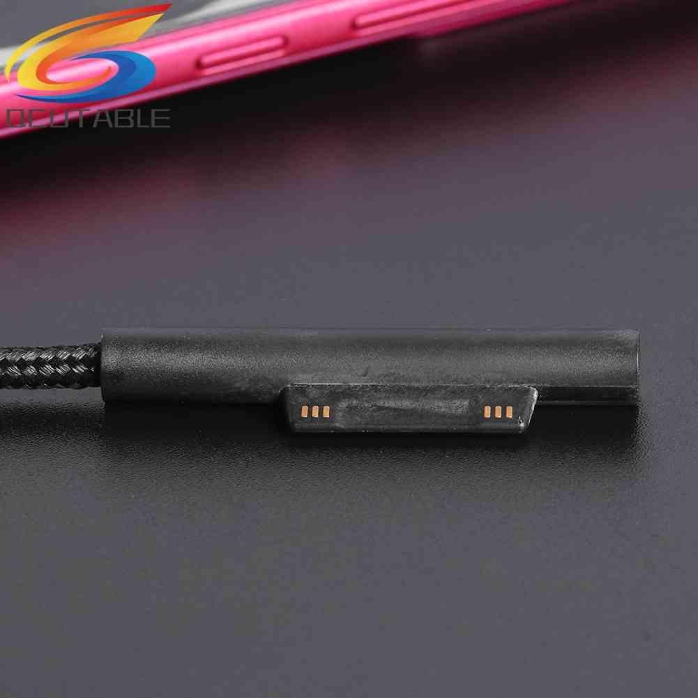 Cáp Sạc 65W PD USB Type C Cho Microsoft Surface Pro 5