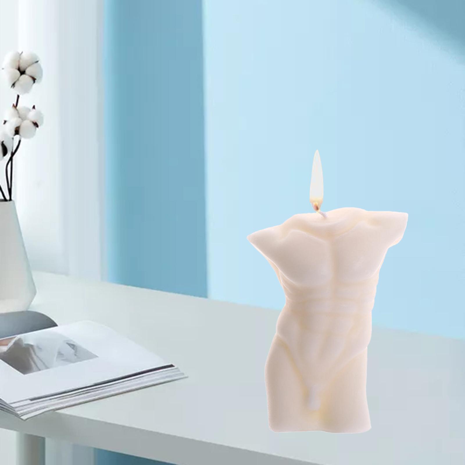 3D Body Soy Candle Torso Scented Candles White