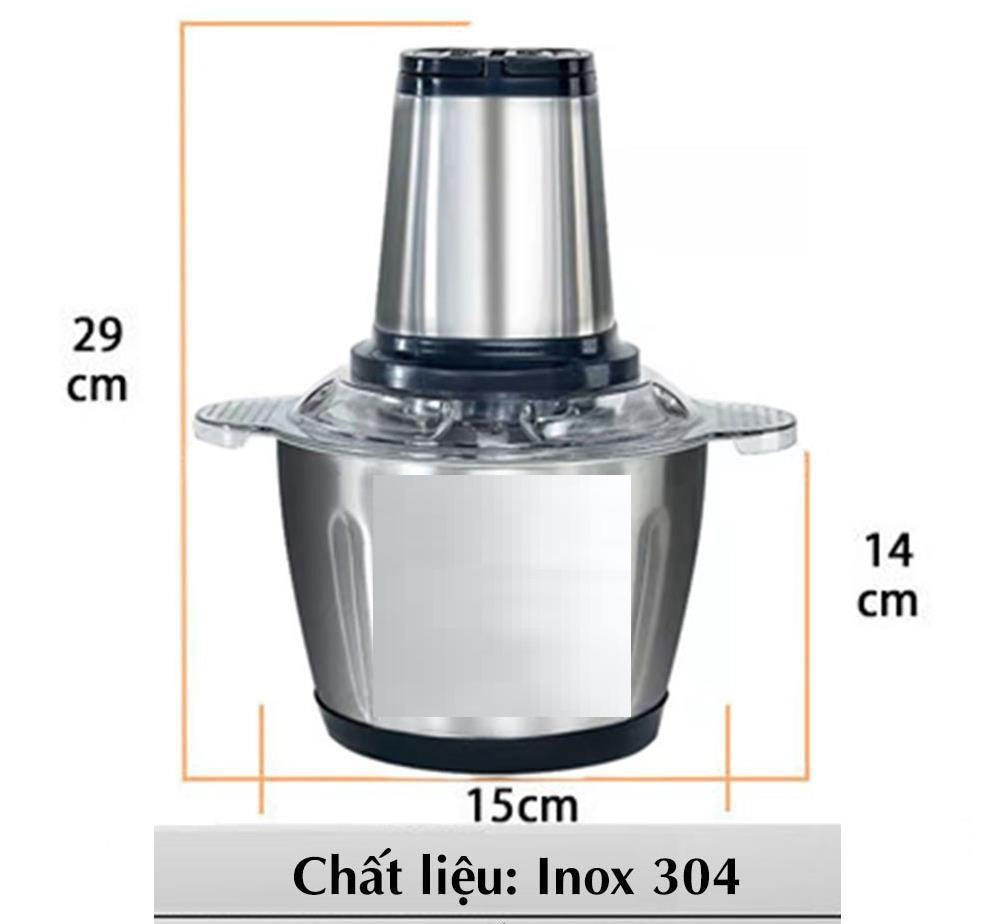 Máy Xay Thịt BITANO Cối Inox 304 Đa Năng 4 Lưỡi Dùng Xay Thịt, Xay Đá Nhuyễn