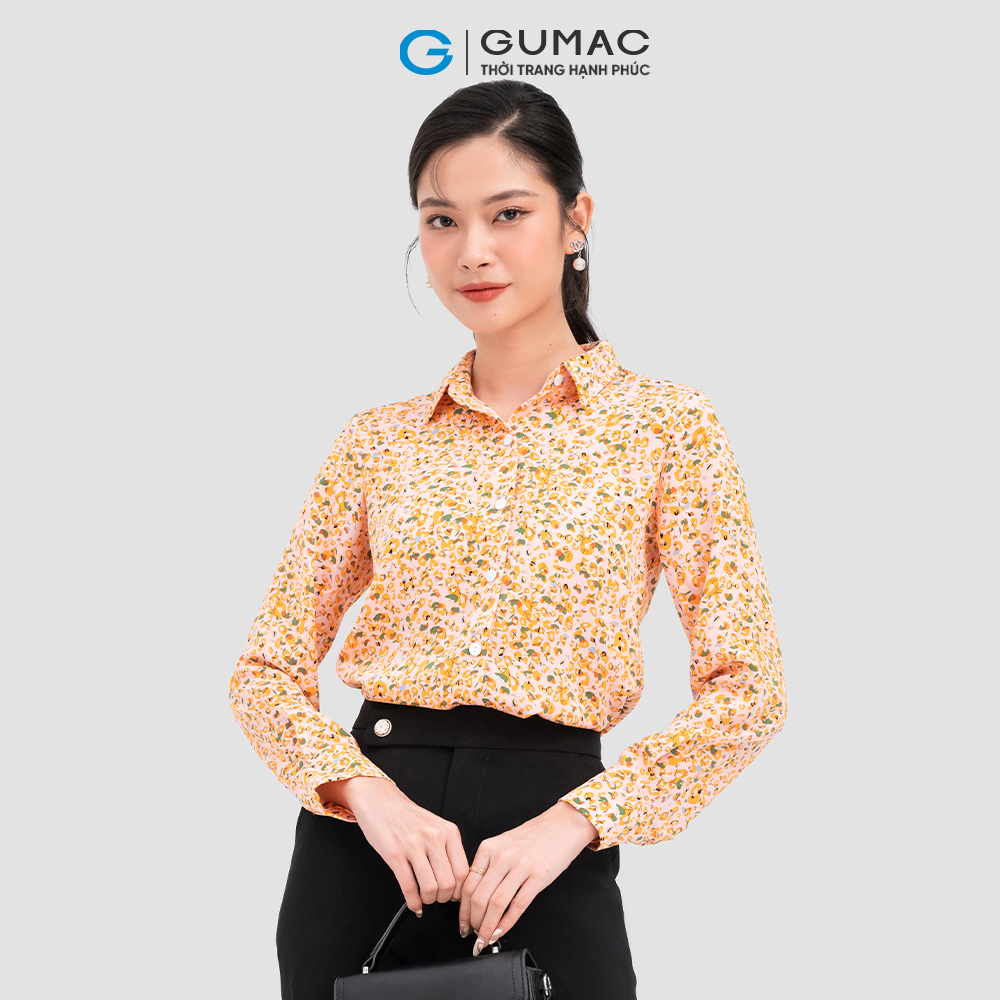 Áo sơ mi GUMAC AC11058 họa tiết hoa nhí nhiều màu