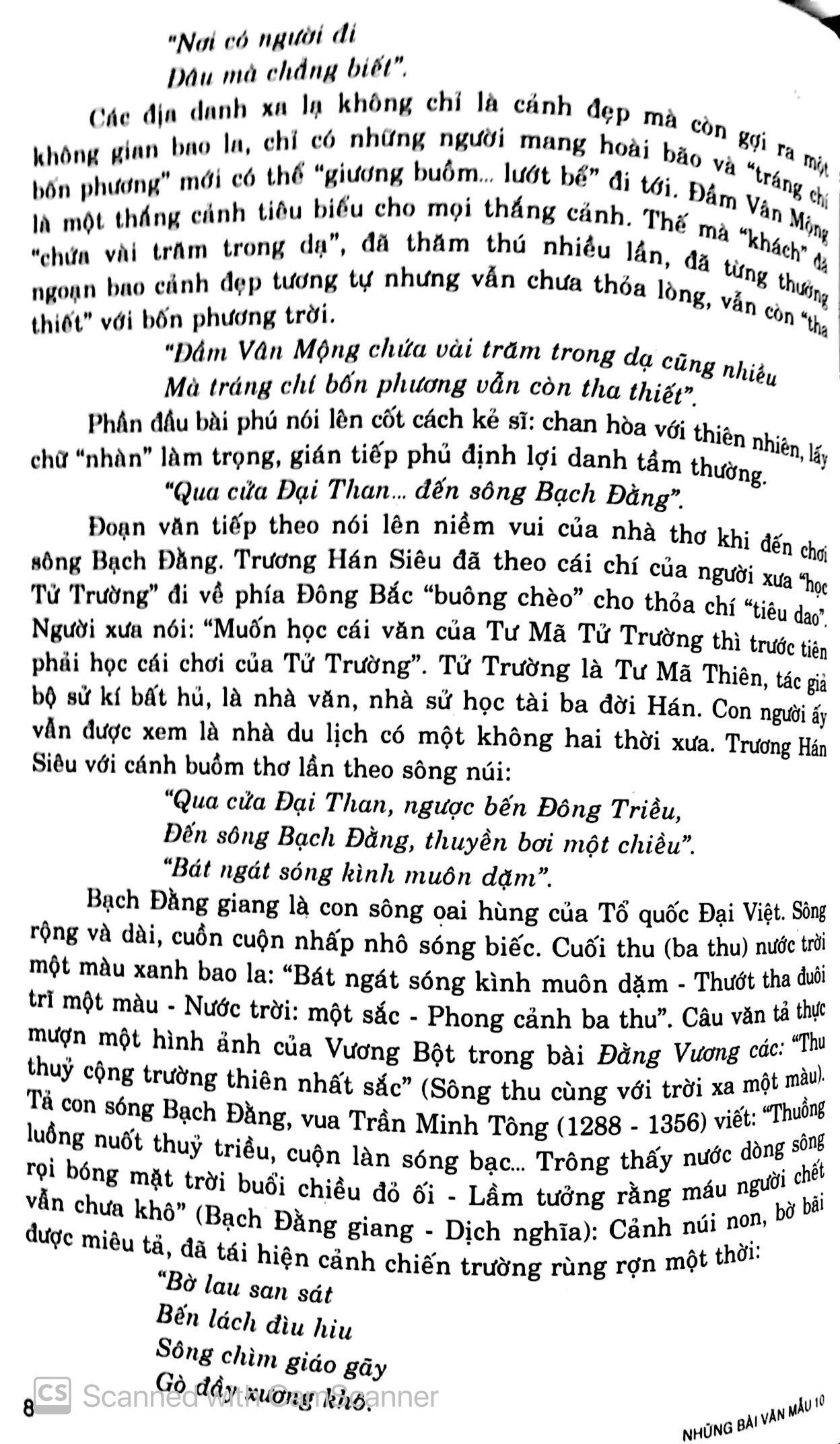 Những Bài Văn Mẫu 10