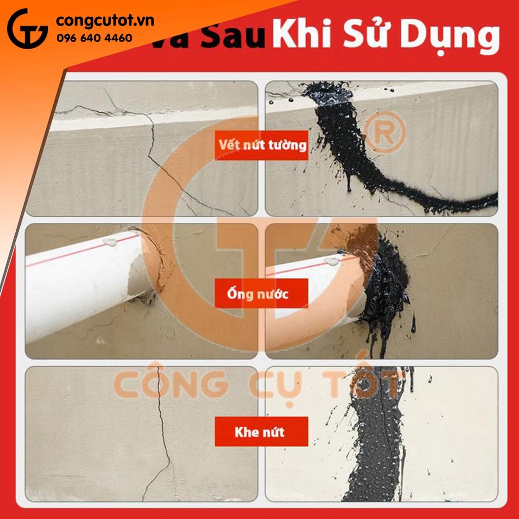 Bình xịt chống thấm tường, Keo chống dột xịt chống thấm nhà, mái tôn, bể nước 720ml Waterproof