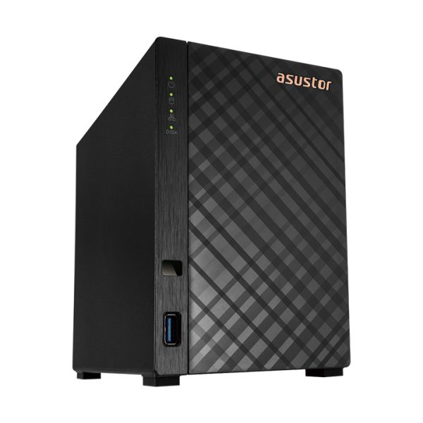 Thiết Bị Lưu Trữ Mạng NAS Asustor Drivestor 2 AS1102T ( 2 BAY Tower/Quad Core 1.4 GHz/1GB RAM ) - Hàng Chính Hãng