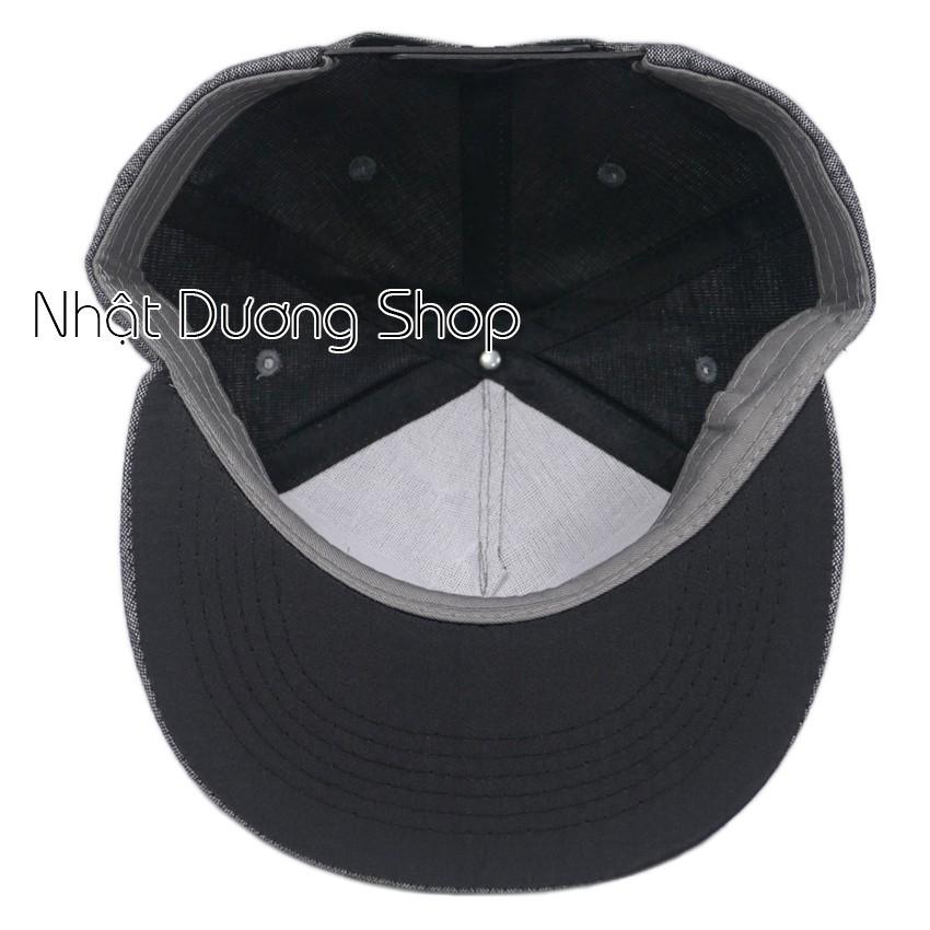 Nón Hiphop Snapback đẹp thêu chữ For You thời trang - Xám