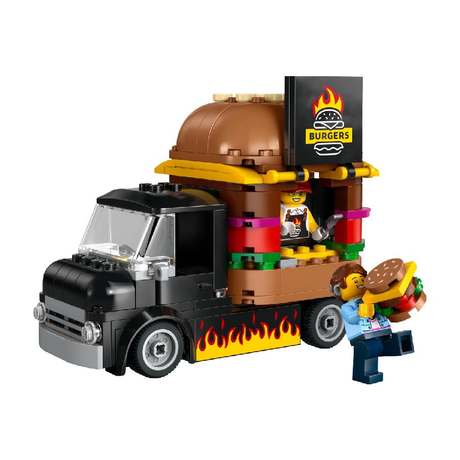 Đồ Chơi Lắp Ráp Xe Tải Burger Lưu Động LEGO CITY 60404 (194 chi tiết)
