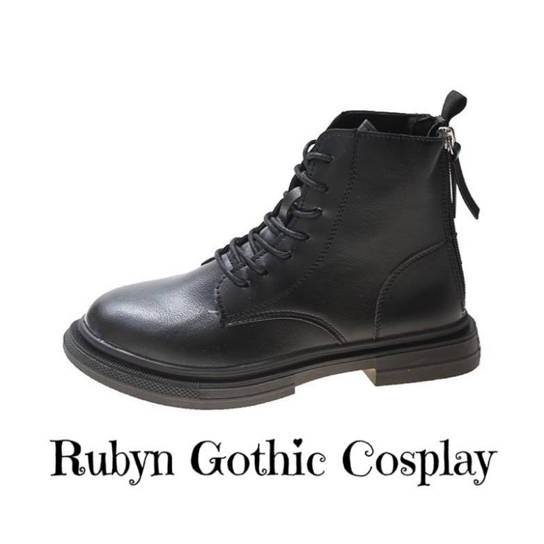 Giày Boots Chiến Binh 2 dây kéo phía sau độc lạ ( Size 35 - 40 )