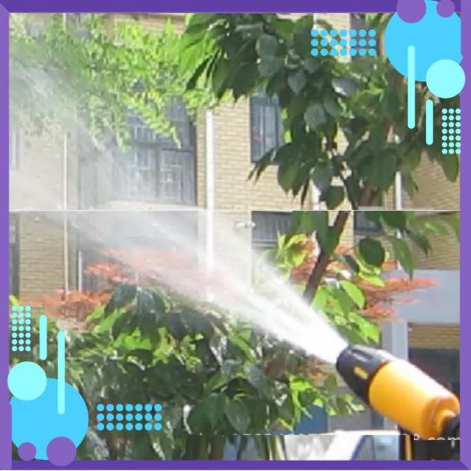 Vòi Xịt️ Bộ dây vòi xịt nước rửa xe, tưới cây , tăng áp 3 lần, loại 20m 206319 cút sập,nối vàng+ mở chai
