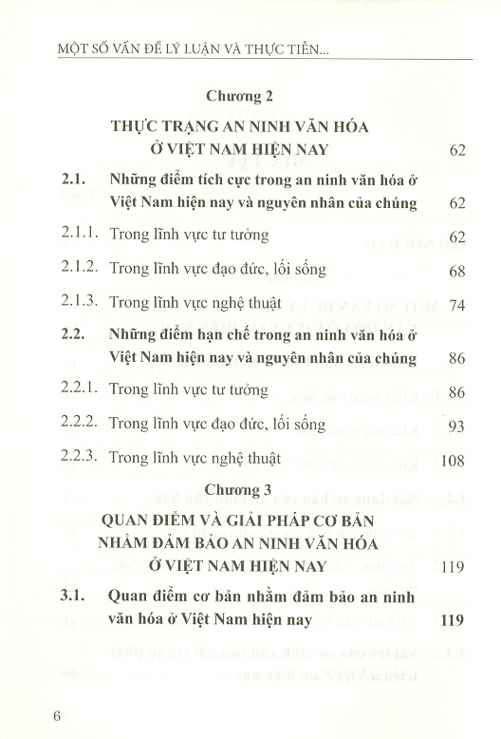 Một Số Vấn Đề Về Lý Luận Và Thực Tiễn Về An Ninh Văn Hóa ở Việt Nam Hiện Nay (Sách Chuyên Khảo)