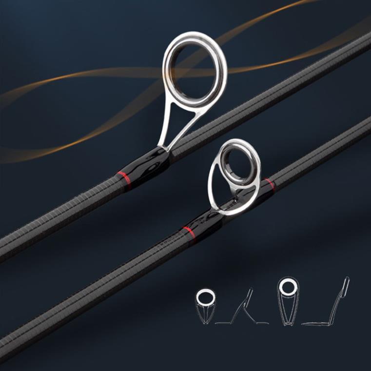 Cần câu lure máy ngang và máy đứng carbon RollFish đầu bu chống xoắn RF-1