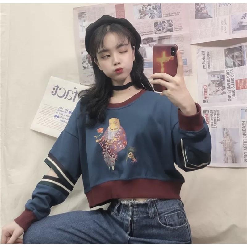 ÁO CROPTOP TAY BO ULZZANG