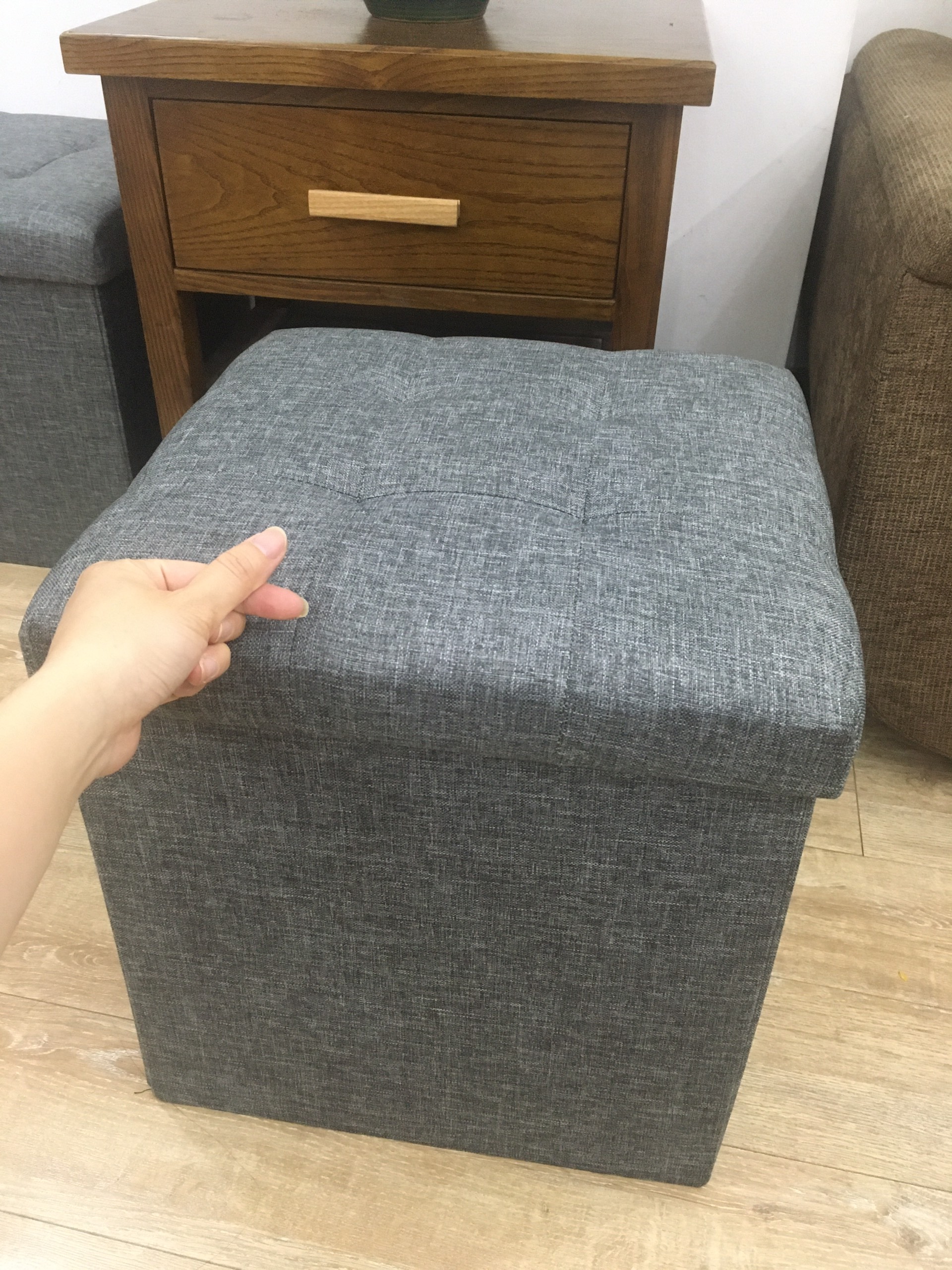 Đôn Ghế Sofa Kiêm Hộp Đựng Đồ (2 in 1) Hàng Việt Nam chất vải Oxford 600D cao cấp Kích Thước 36x36xcao 40cm