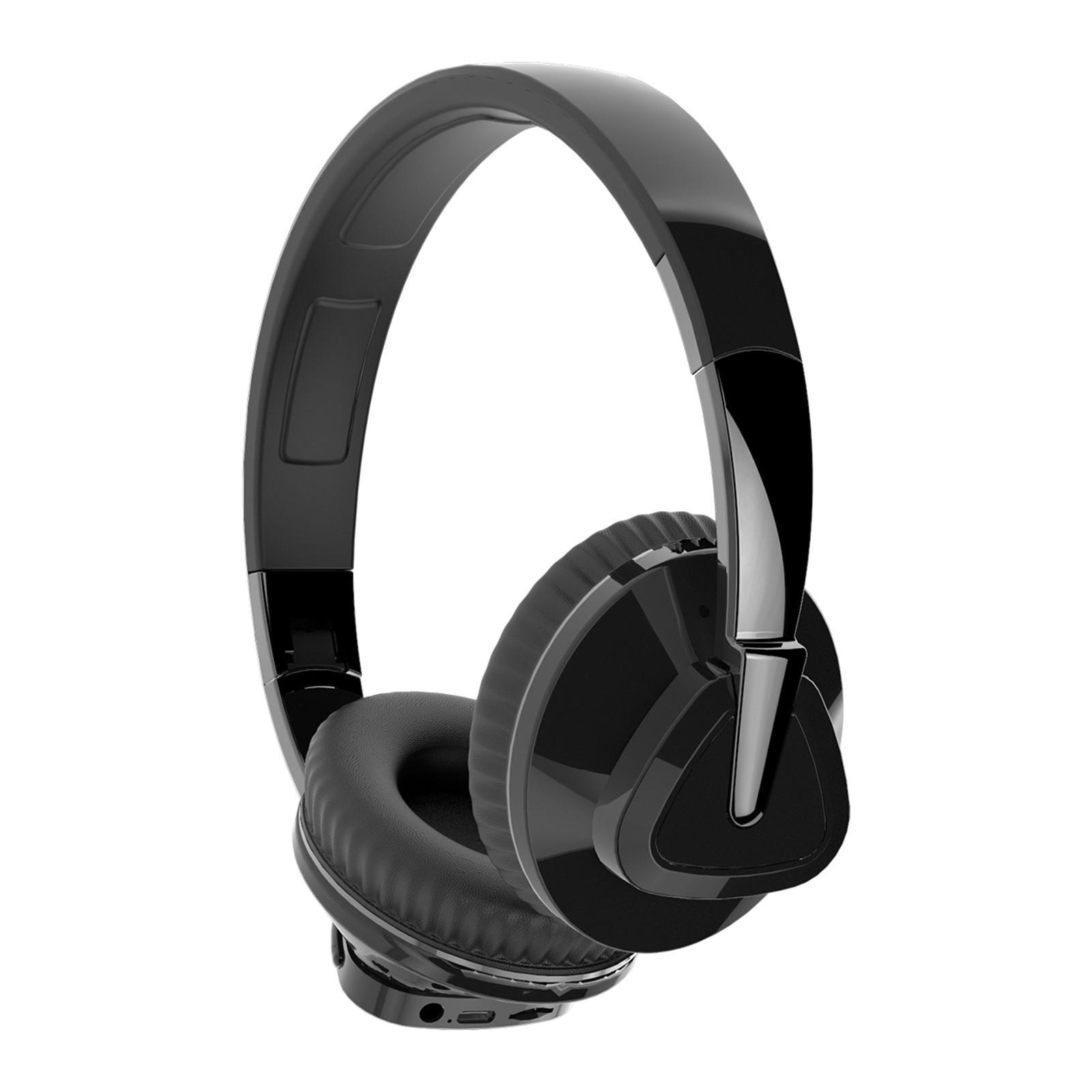 Bluetooth Over Ear Headphones Protein Earmuffs Portable Built in Mic Wireless/Wired Headset for Tablets TV PC Desktop Computer Cellphone