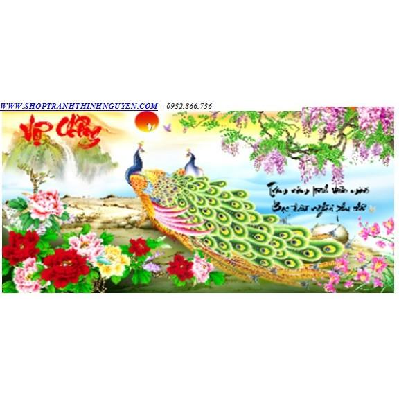 Tranh đính đá vợ chồng trăm năm viên mãn -YN5309