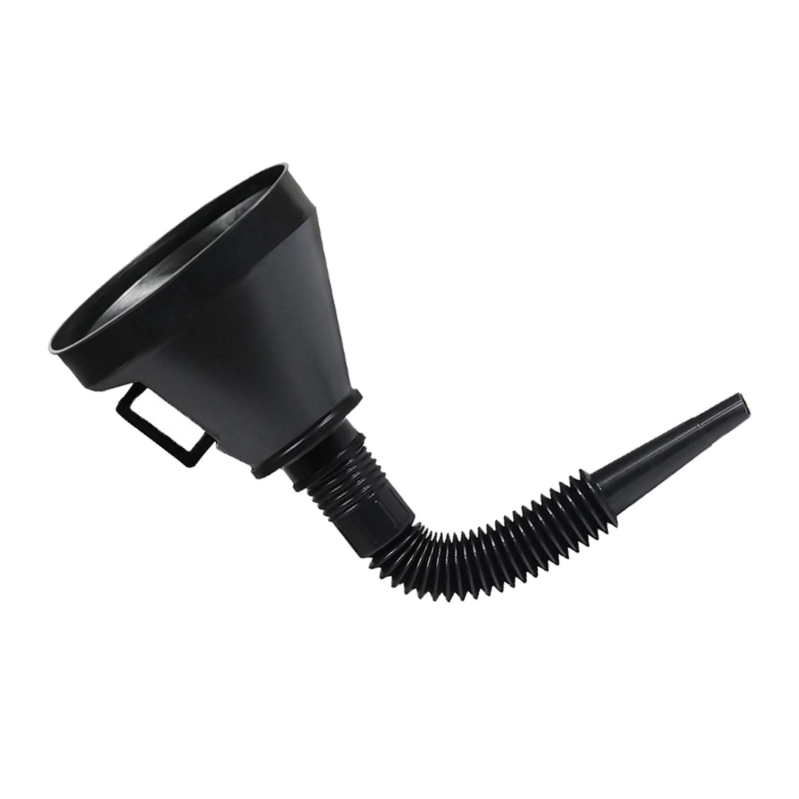 Gasoline Fuel Funnel with Handle Long Flexible Spout Extension Accessory