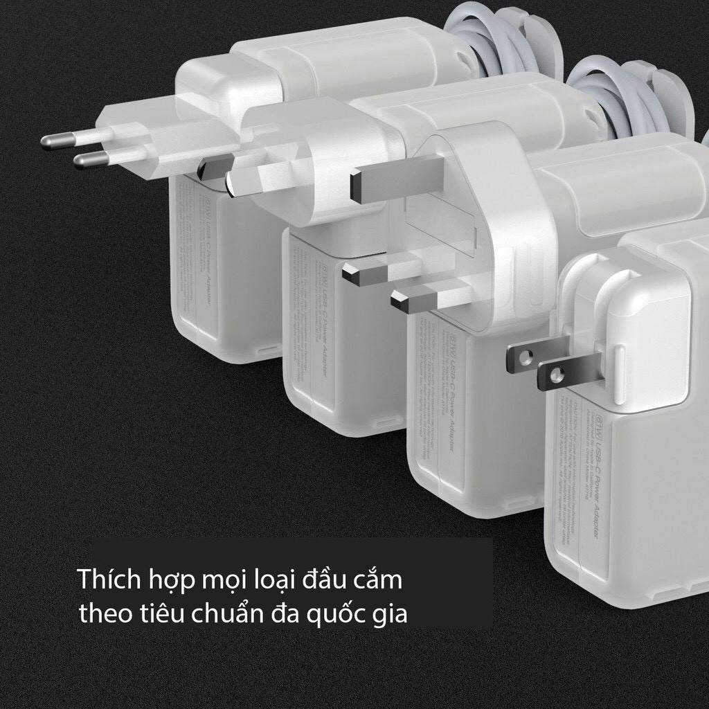 Ốp bọc bảo vệ sạc dành cho Macbook đa năng 3 trong 1, chống trầy xước, chống va đập - Kèm 02 đầu bọc chống gẫy