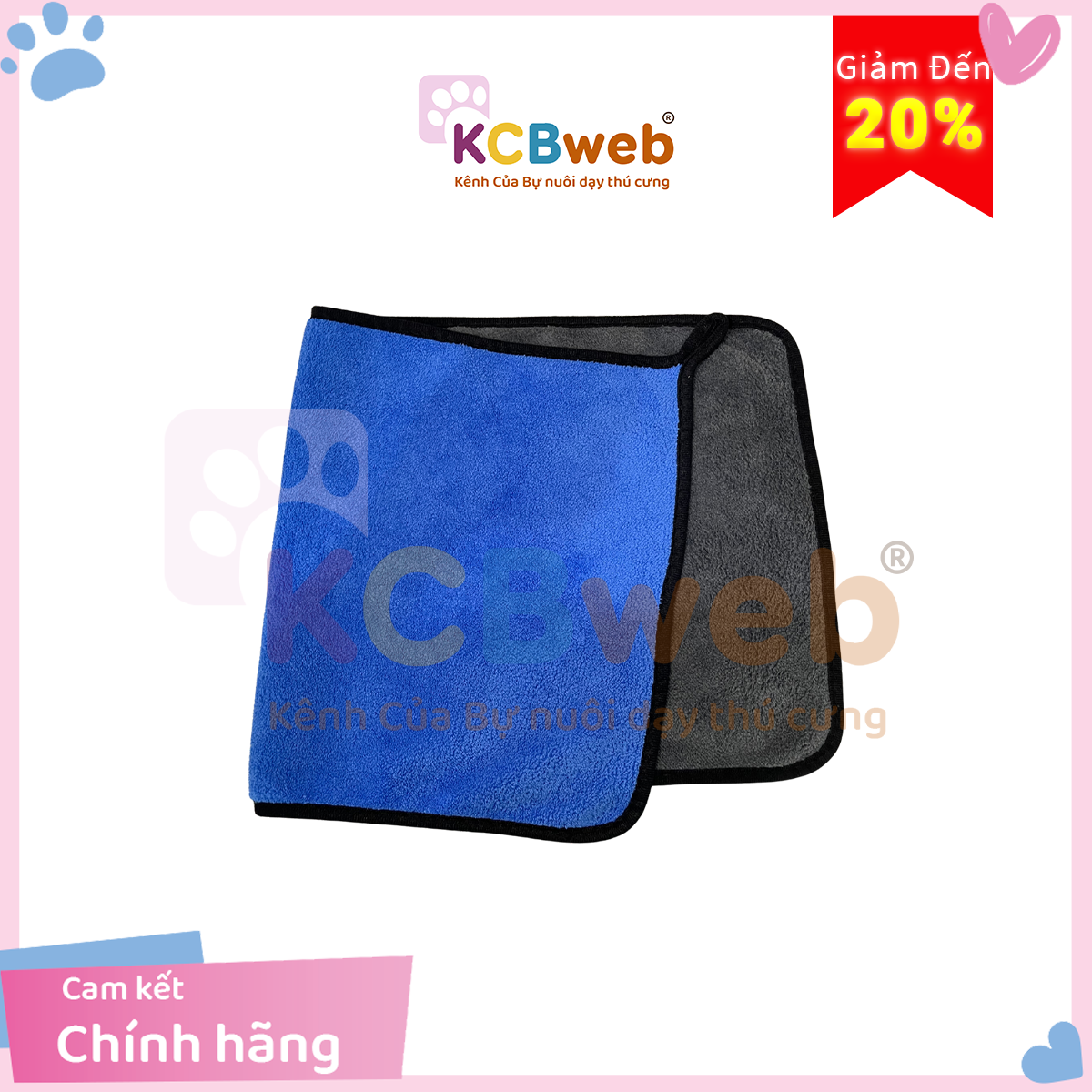 Khắn tắm siêu hút dành cho thú cưng 60x30cm