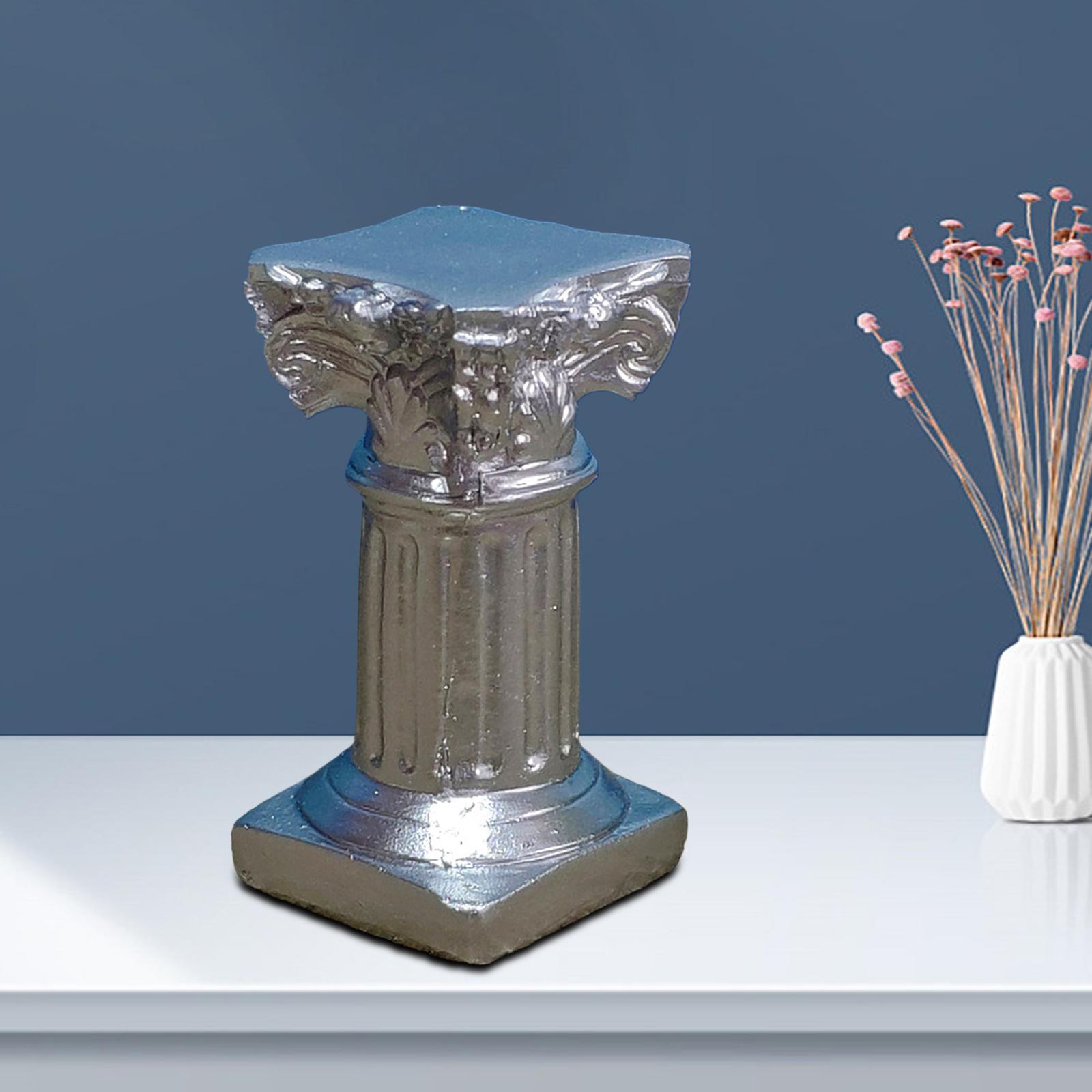 Roman Column Decoration Pedestal Statue for Scenery Handicraft Props Decor