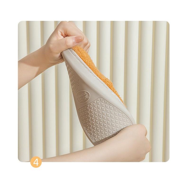 Dép sục bông unisex đi trong nhà họa tiết Gấu kute đi cực ấm chân cho mùa đông phong cách ulzzang Hàn Quốc siêu Hot TH66