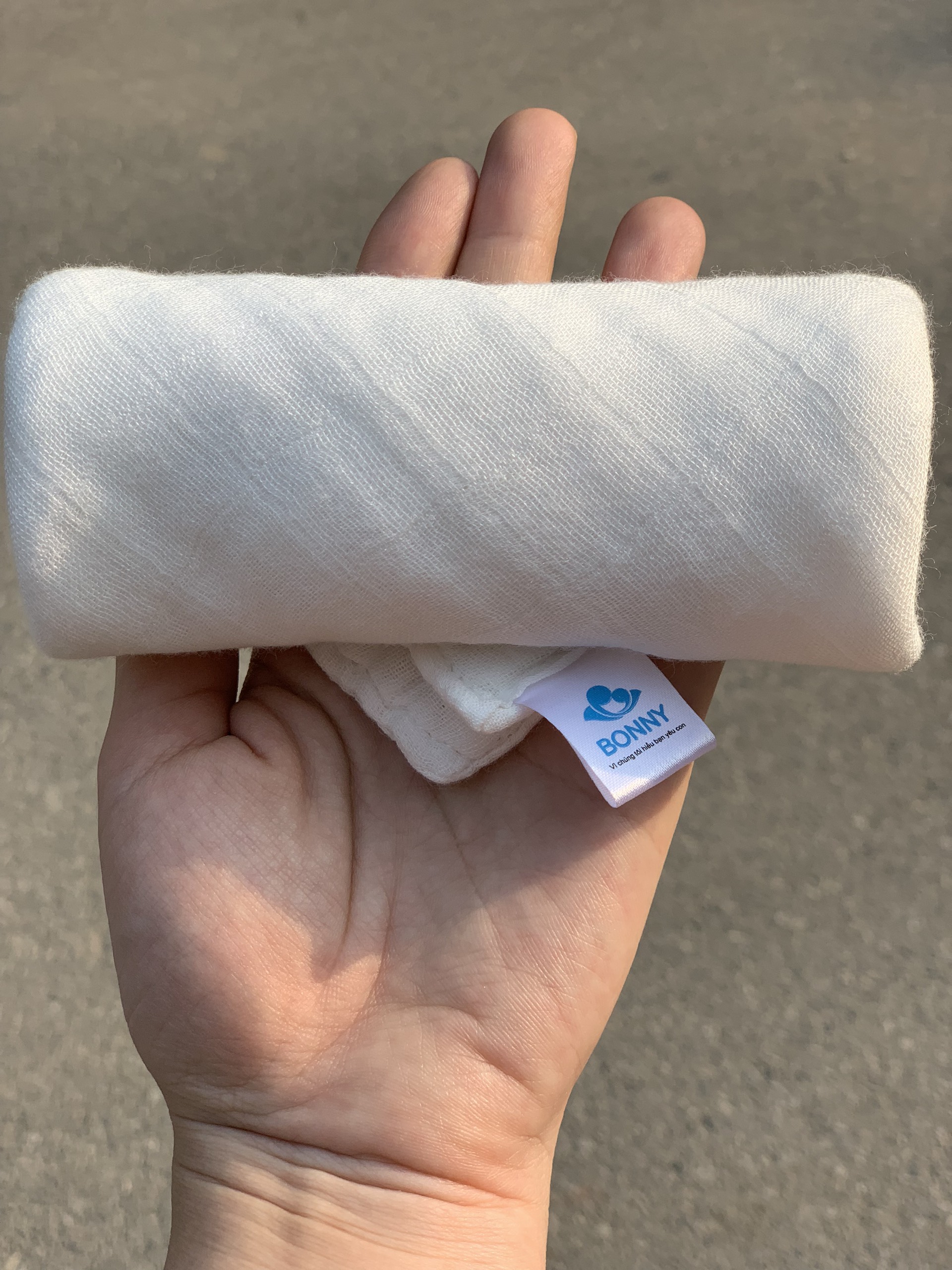 Khăn Rửa Mặt, Khăn Sữa Bonny Sợi Tre Lụa 4 Lớp Siêu Mềm Và Thấm Hút - 1 Chiếc