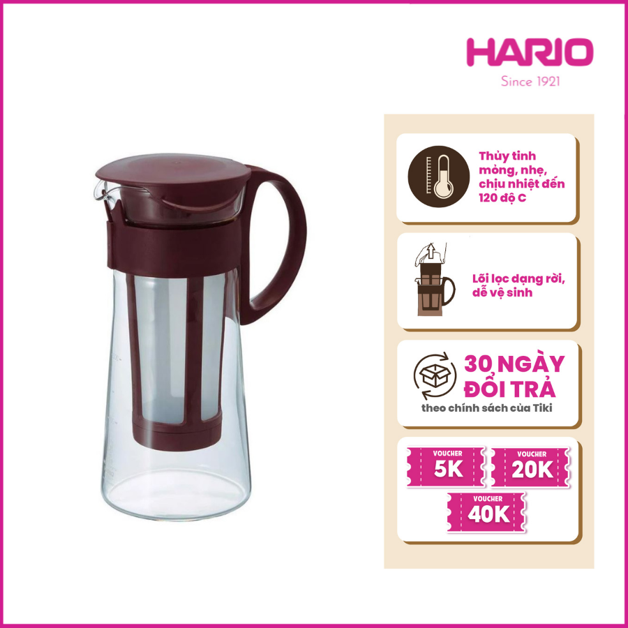 Bình pha trà cà phê Cold Brew Hario 600ml