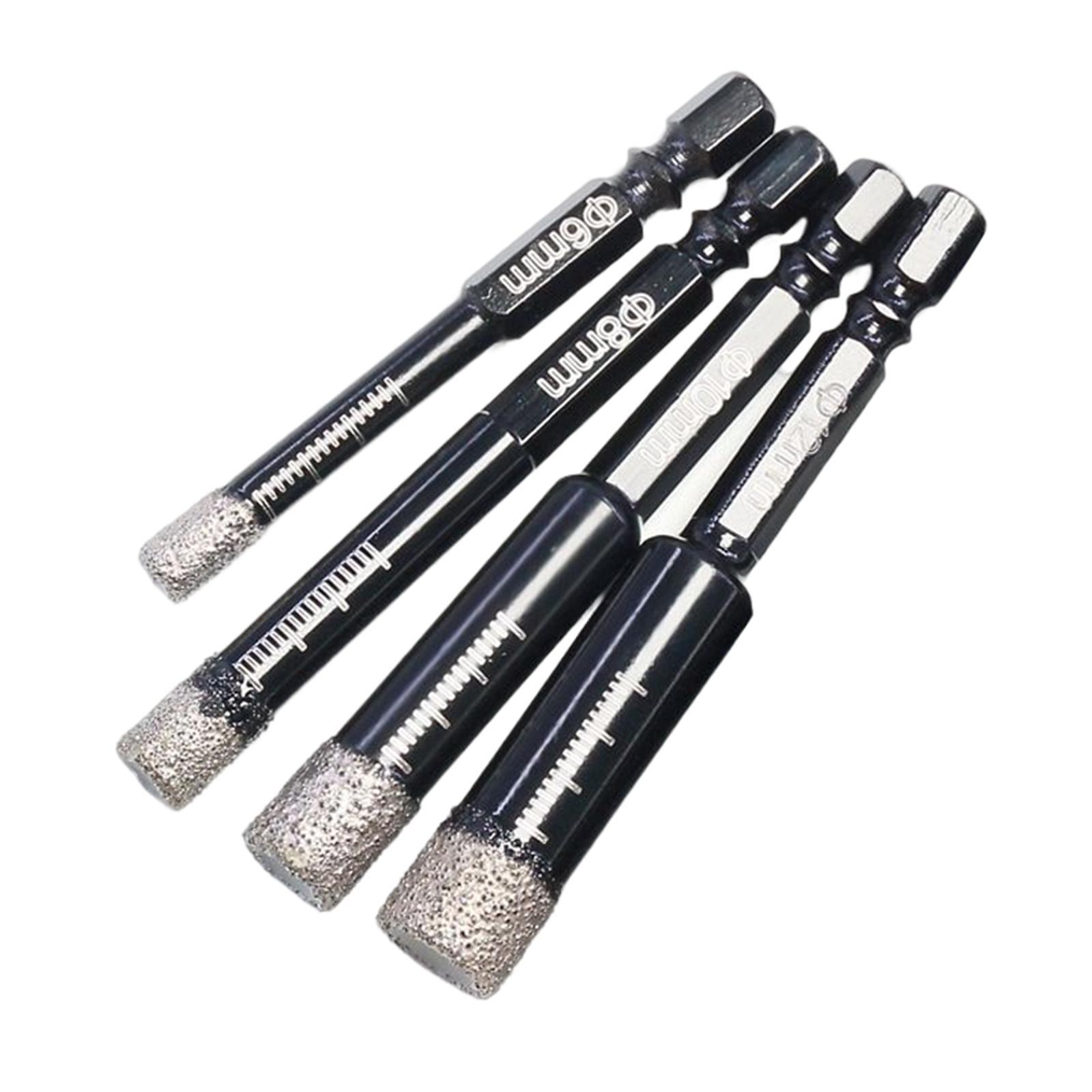 Brazed Diamond Drill Bits, Wet or Dry Drill Bit Diamond for Glass Porcelain