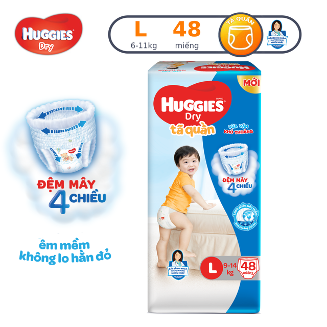 Tã quần Huggies Pant Big Jumbo M54/L48/XL42/XXL38