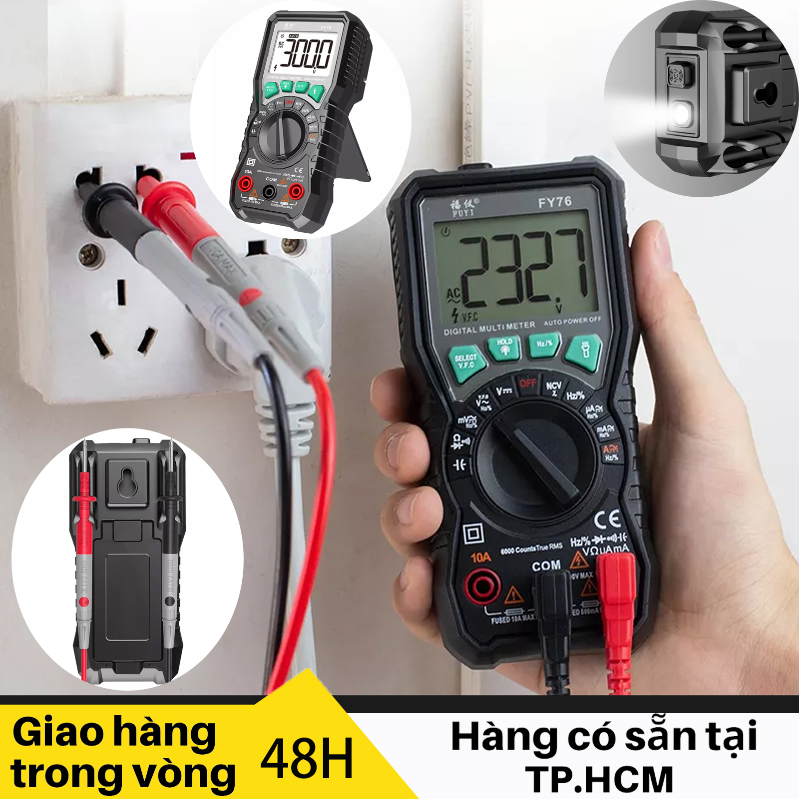 Đồng Hồ Đo Điện Vạn Năng 6000 bước đếm, Đồng Hồ Vạn Năng Kỹ Thuật Số