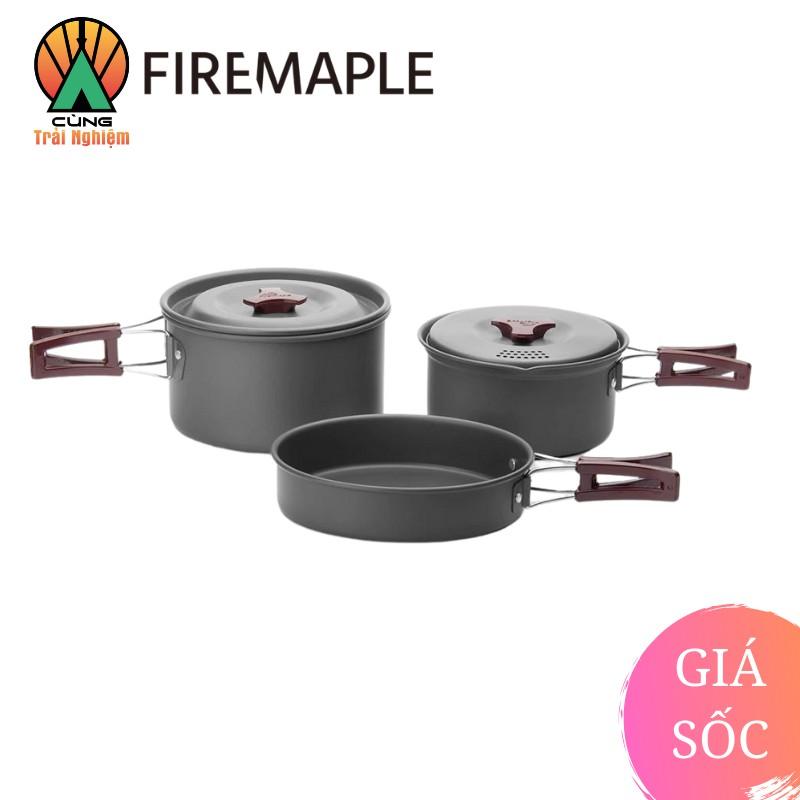 COMBO Nồi Chảo Nấu Ăn 3 Trong 1 Tiện Lợi Chuyên Dụng Dã Ngoại Fire Maple FMC-202 Gọn Nhẹ