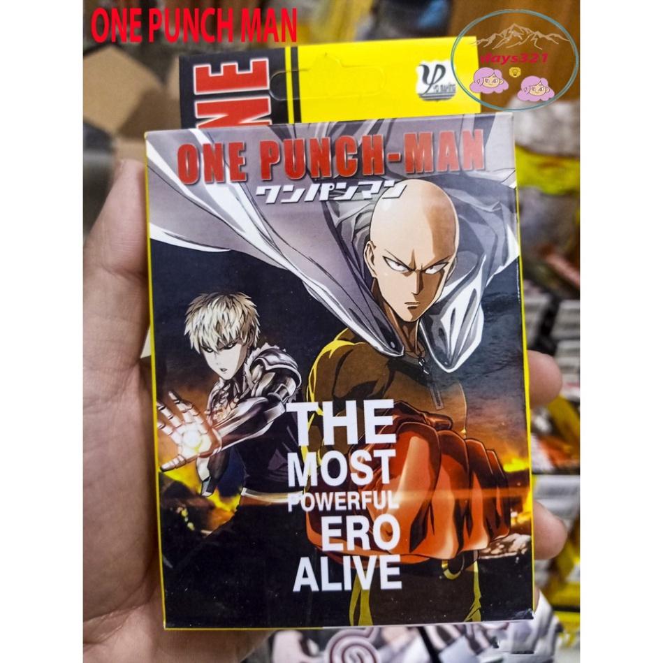 Bộ thẻ bài in ấn hình one punch man 54 lá sự khác biệt bộ tú bài tây anime manga chibi xinh xắn