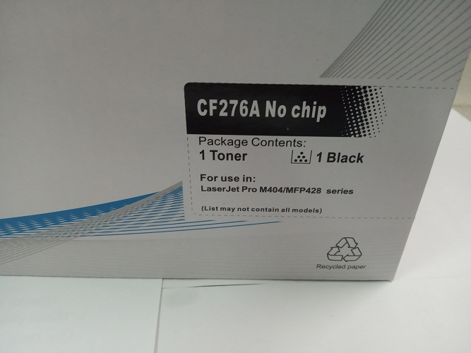 Hộp mực HP 76A (CF276A) KHÔNG CHIP cho máy in HP Pro M404dn / M404DW / M428dnw