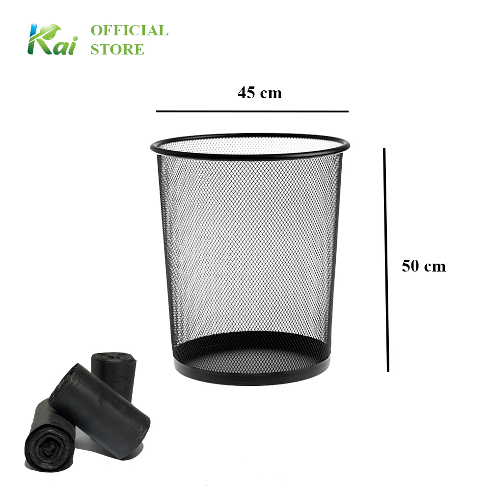 Lô 3 CUỘN TÚI RÁC TỰ HUỶ SINH HỌC KAI MÀU ĐEN, đủ 3 SIZE, thân thiện môi trường an toàn sức khoẻ tiết kiệm đến 30