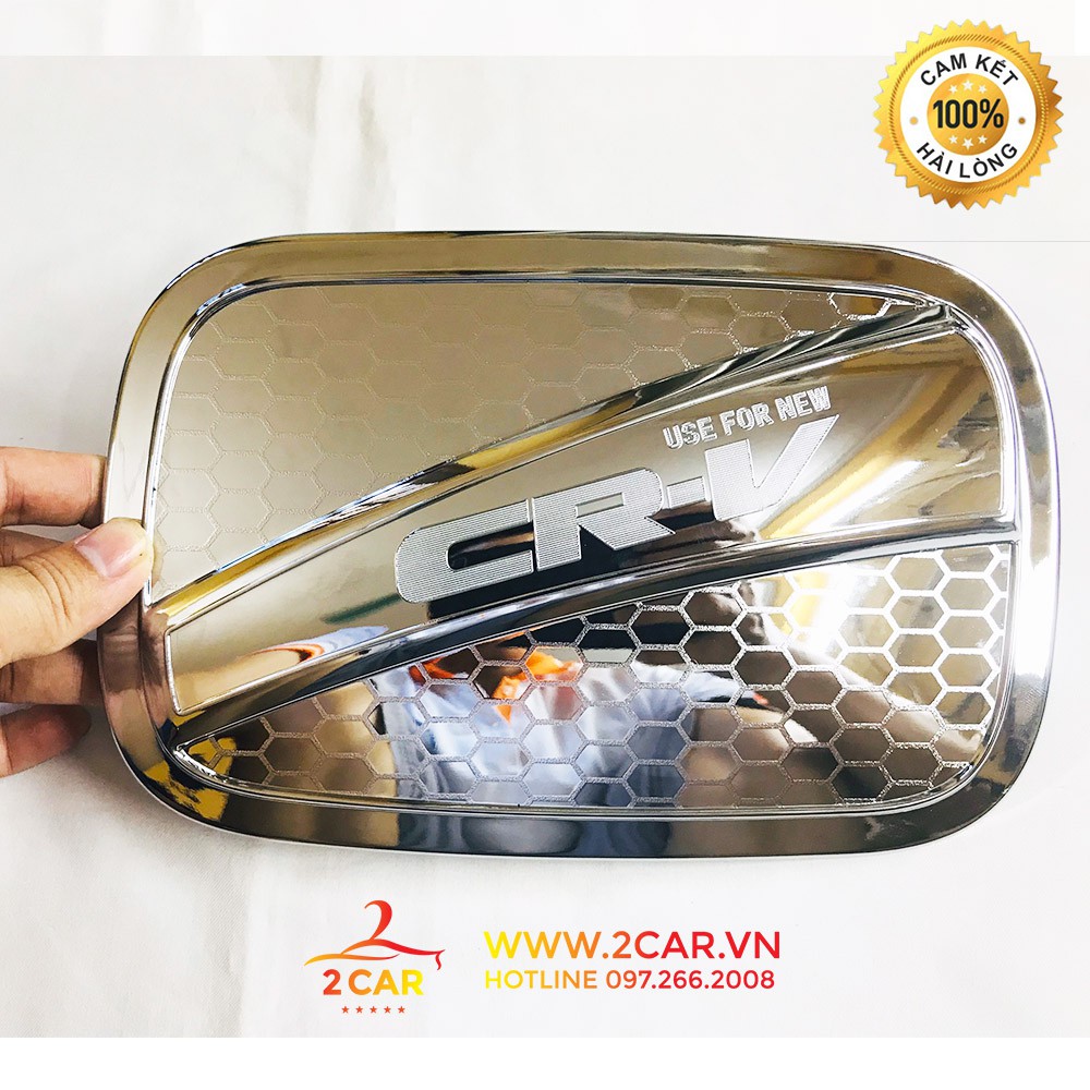 Ốp Nắp Bình Xăng Xe Honda CRV 2018- 2019 - 2020- 2021- 2022-2023 mạ crom cao cấp