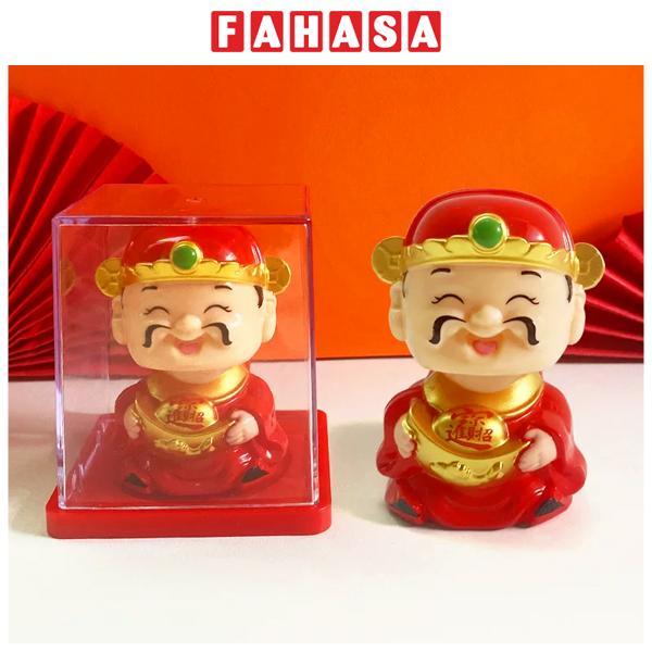 Mô Hình Thần Tài Lắc Đầu - WanLongDa 8017 - Màu Đỏ