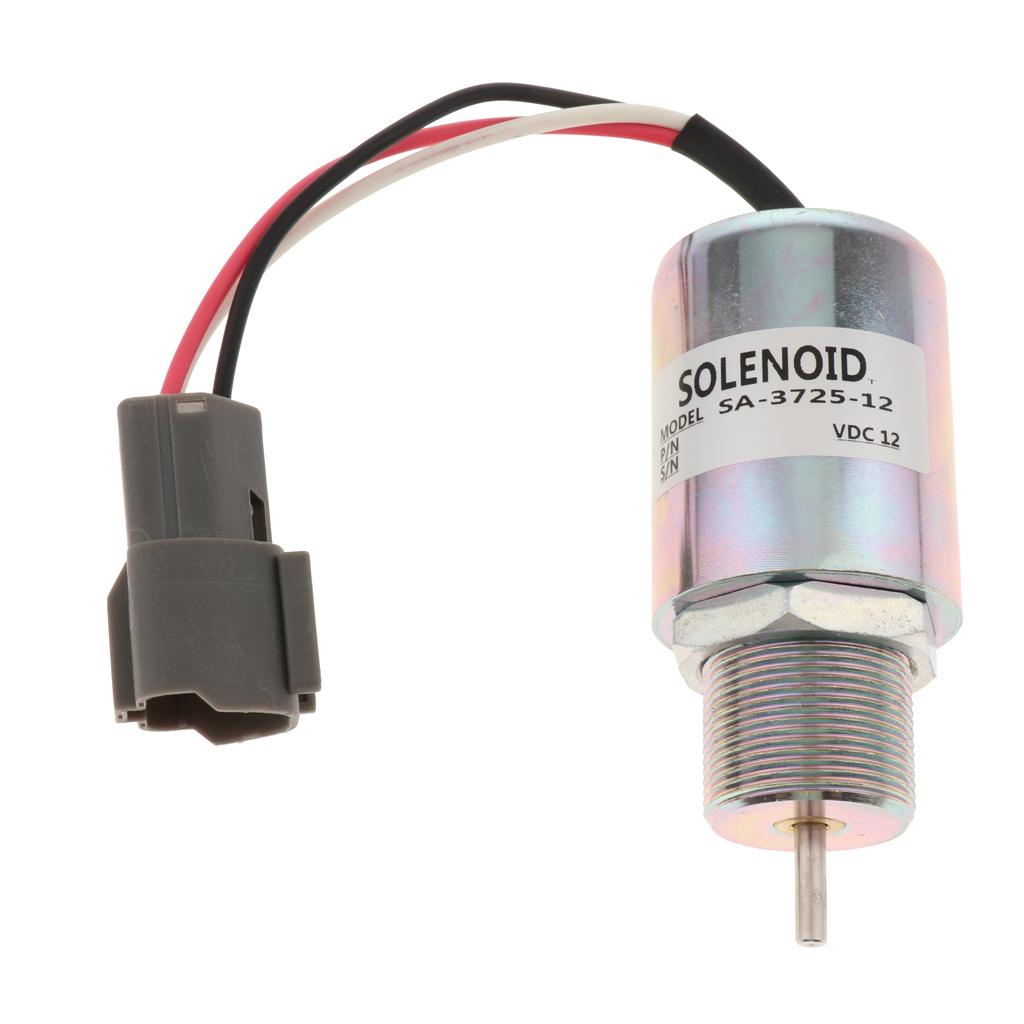 12V Engine Fuel Stop Shut Off Solenoid for Mitsubishi S3L S3L2, SA-3725-12