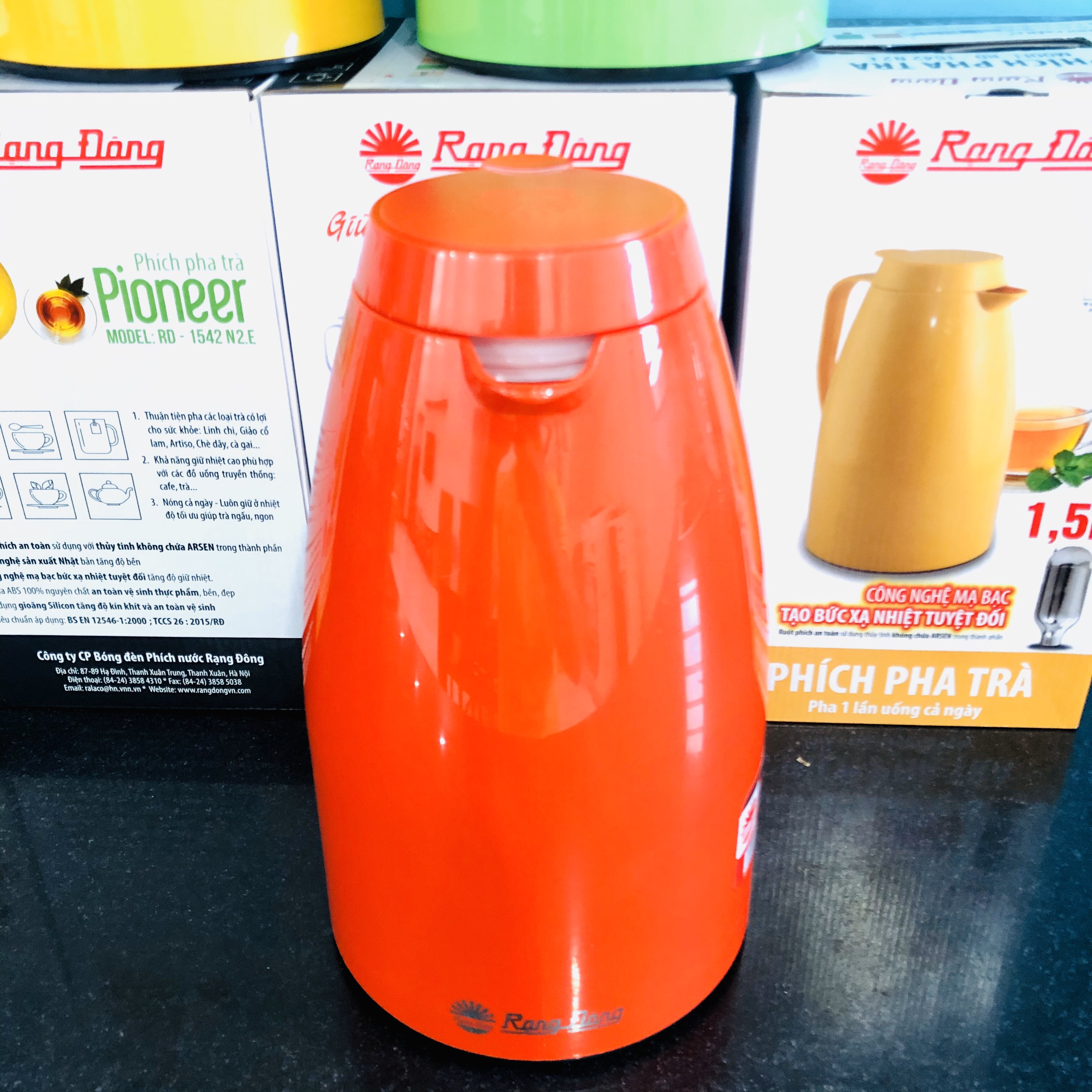 Phích pha trà giữ nhiệt Rạng Đông 1,5L RD-1542 N2.E