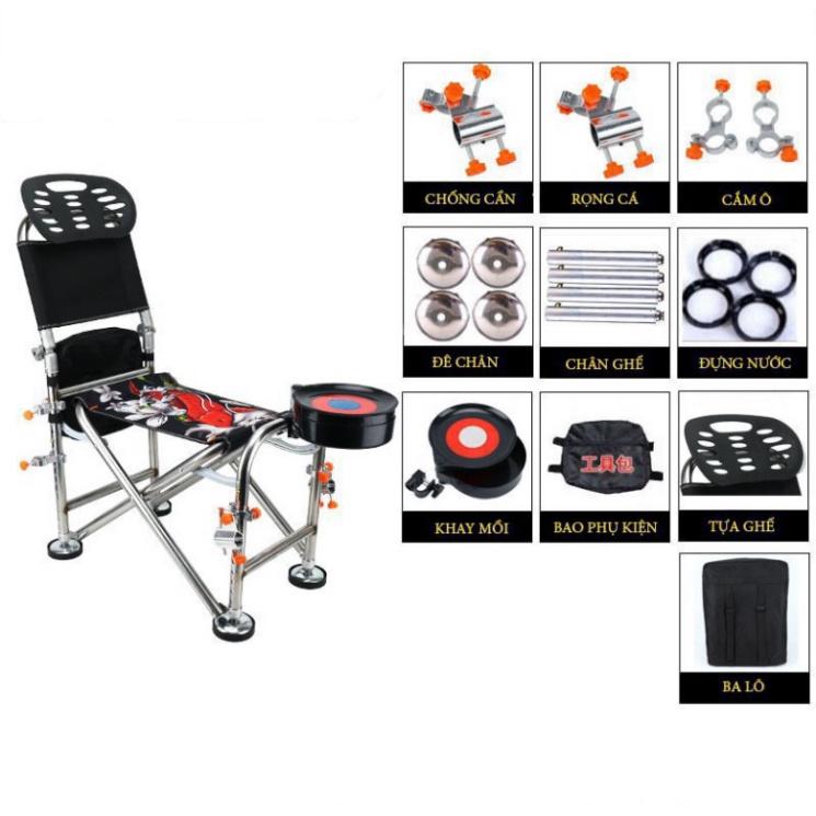 Sale to hot - Ghế Câu Đài, Ghế Ngồi Mọi Địa Hình, Đủ Phụ Kiện - Đồ Câu 24h - sale - xả hàng tồn