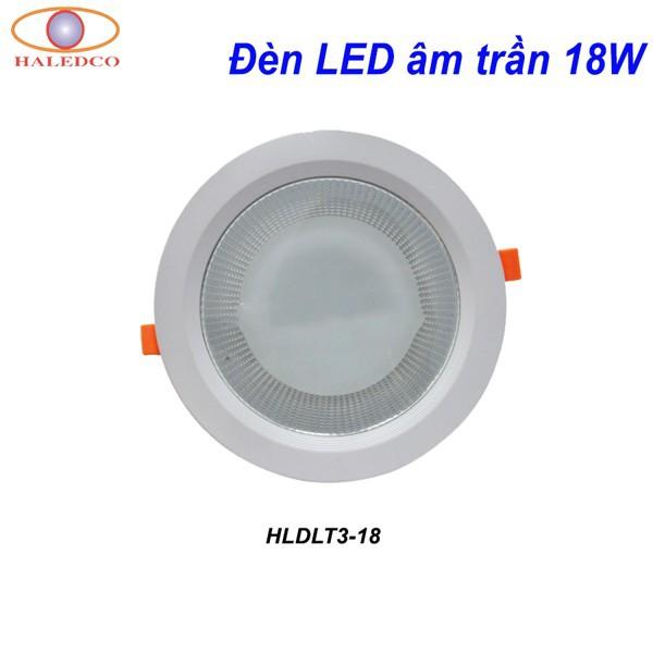 Đèn LED âm trần 18W HALEDCO cao cấp, siêu sáng 2021